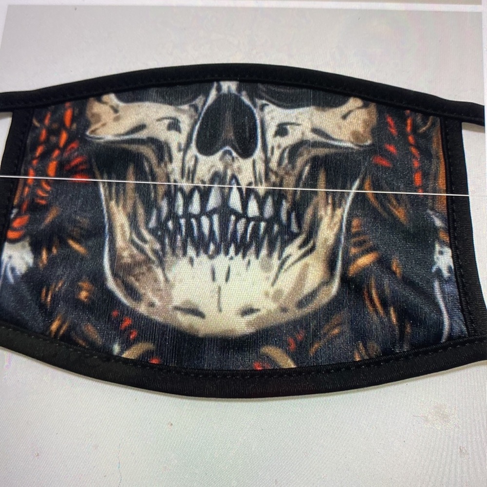 2 New fabric skeleton face masks - Picture 4 of 5